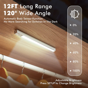 USB-C Motion Sensor LED Under Cabinet <b>Light</b> , <b>Wireless</b> Magnetic Stick-On Strip Night <b>Light</b> for Kitchen Counter & Desk - Product Image 5