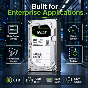 7E10 ST8000NM017B 8TB Enterprise HDD 3.5" SATA 6Gb/s 7200RPM 256MB Cache 512e Hard Drive untuk Server NAS Pusat Data - Product Image 4