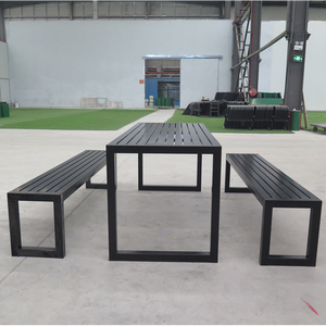 <span class=keywords><strong>Banc</strong></span> de pique-nique en bois pour 6 personnes, mobilier d'extérieur, table de pique-nique en bois, vente en gros à prix réduit - Product Image 2