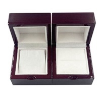 Coffret de boucles d'oreilles en bois, pour Piano, finition de cerise, accessoire de luxe, boîte cadeau