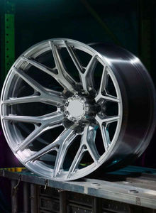 SAiLen Juego de 4 Ruedas Monobloque de Aleación de Aluminio Forjado de 18-22 Pulgadas, Cóncavas Profundas, 5x112/5x114.3/5x120, Negras, para Audi Serie 3 A4 - Product Image 2