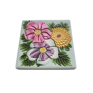 Aimant de réfrigérateur en céramique Yuan Shuo, logo personnalisé en relief 3D, décoration de la maison, cadeau souvenir - Product Image 2