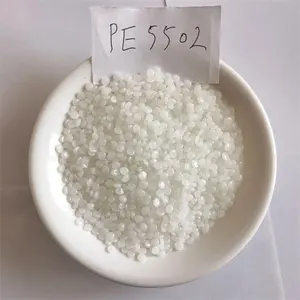 ขายด่วนวัตถุดิบพลาสติกเม็ดรีไซเคิลบริสุทธิ์ PE5502 เม็ดพลาสติกโพลีเอทิลีนคุณภาพดี Sinopec ความหนาแน่นสูง