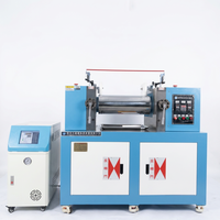 Máquina Mezcladora de Dos Rodillos para Laboratorio |   Molino de caucho automático controlado por PLC para investigación y compuesto de materiales
