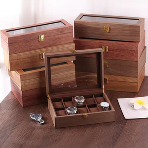 Watch storage box transparent mirror watch display case household bedroom watch strap packing boxs can be customized