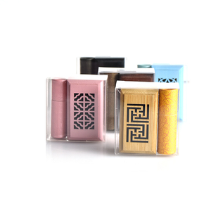 Nhà Máy Đầy Màu Sắc Mini Tre Hương <span class=keywords><strong>Burner</strong></span> Khắc Hollow Stick Box Với PVC Box Trang Trí Nội Thất - Product Image 1
