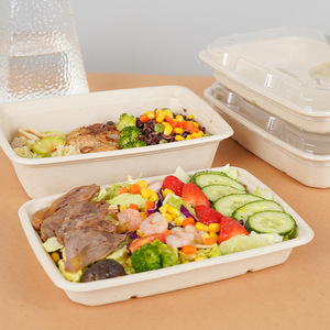 Bán buôn tùy chỉnh dùng một lần 3 ngăn bã mía thức ăn nhanh <span class=keywords><strong>container</strong></span> phân hủy sinh học đưa ra hộp ăn trưa cho bữa ăn tối tấm - Product Image 5