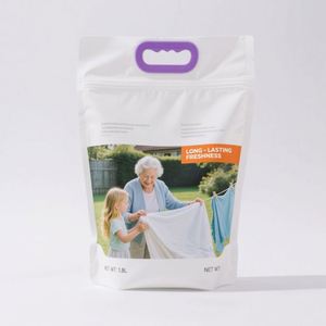 Pochette à bec de grande capacité personnalisée sac de détergent liquide de lessive emballage 2l 5l sac en plastique pour détergent de lavage - Product Image 2