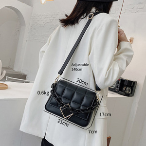 AZB355 Sostenibile di modo ESENTE da imposte P & S Union Gruppo fatto trapuntato vegan cinghia larga sling crossbody bag di lusso di fantasia sacchetto di spalla - Product Image 6