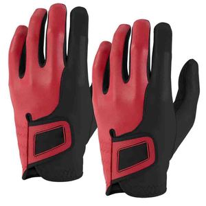 Gants de golf pour hommes en cuir véritable, à doigts complets, respirants, antidérapants, légers, avec logo personnalisé - Product Image 3
