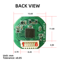 Módulo de Sensor de Huellas Dactilares Semiconductor Capacitivo Ultrafino S80RT con 50 Plantillas e Interfaz UART para Sistemas de Control de Acceso