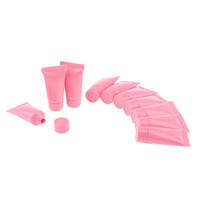 Tube souple transparent à faible MOQ avec couvercle vissé pour cosmétiques : flacon séparé pour crème visage, gommage visage, crème pour les mains, lotion