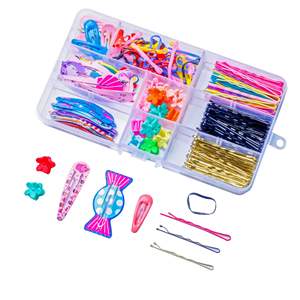Nuevo conjunto de caja para niños, bonitos dibujos animados BB, accesorios coloridos de gota de agua, Clips laterales, horquillas, adornos para el cabello - Product Image 5
