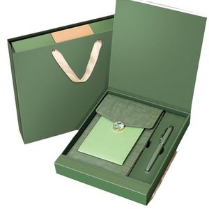 Set de Regalo Empresarial de Cuero Ecológico con Logotipo Personalizado, Producto Promocional de Oficina, Cuaderno Elegante - Product Image 2