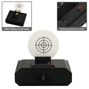 Objetivo de tiro electrónico compacto de 14x14cm con reinicio automático de modo dual para entrenamiento con pistolas de balines de <span class=keywords><strong>gel</strong></span> Nerf - Product Image 1
