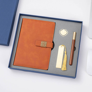 Notebook Bookmark <strong>Book</strong> Clip Four Piece Set Notepad Cultural and Creative Gift Box Set Antique Copper <strong>Window</strong> Flower Set - Product Image 3