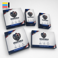 Boîte en carton personnalisée OEM pour flacons, emballage pour flacons en verre de 1/3/5 unités avec insert en PET, impression de logo personnalisée
