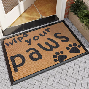 <span class=keywords><strong>Paillasson</strong></span> en caoutchouc à motif de patte de chien, antidérapant, résistant à l'eau, maille élastique, adapté aux animaux domestiques, lavable, pour une utilisation intérieure et extérieure, facile à nettoyer - Product Image 6