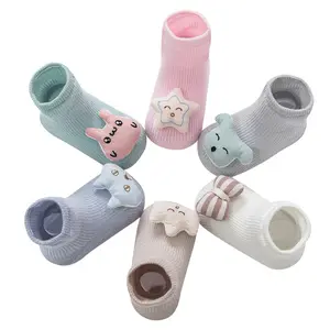 Young Boy Toy Non slip Children Cute Cotton 3D Cartoon Girl Tube Socks