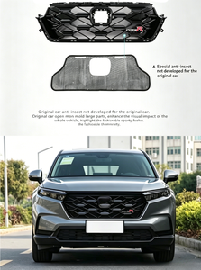 Parrillas Elegantes para <span class=keywords><strong>Honda</strong></span> <span class=keywords><strong>CRV</strong></span> <span class=keywords><strong>2023</strong></span> 2024 2025, Parrilla TR Modificada, Pantalla Antimosquitos, Cubierta Protectora para Faros Delanteros - Product Image 3