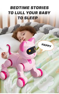 Hot-bán lập trình <span class=keywords><strong>Robot</strong></span> mèo đồ chơi với con điều khiển bằng giọng nói và 2.4GHz điều khiển từ xa. Món quà tuyệt vời cho sinh nhật của trẻ em - Product Image 4