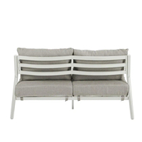 Muebles de Exterior Modernos y Duraderos, Juego de Muebles de Aluminio para Patio, Mesa de Centro, Estilo Rústico, para Jardín, Patio, Apartamento, Hotel