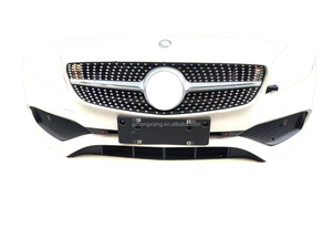 Kit de Parachoques Delantero para <span class=keywords><strong>Mercedes</strong></span>-Benz Clase A W176 2012-2018, Compatible con la Parrilla A200, Faros Delanteros A160 y Faros Antiniebla <span class=keywords><strong>A180</strong></span> - Product Image 4