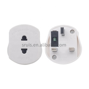 Enchufe de 2 pines a Reino Unido para cepillo de dientes y afeitadora, enchufe de <span class=keywords><strong>3</strong></span> pines para EE. UU., UE, EE. UU., 2 pines a UK - Product Image 1