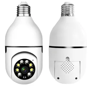 Home Security Night Vision Cctv Led Surveillance Ptz 360 Lamp Holder E27 Network Smart Bulb Wifi Camera