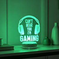 Vente flash : Décoration de table en acrylique LED 3D à effet lumineux pour salon, chambre et chambre d'enfant