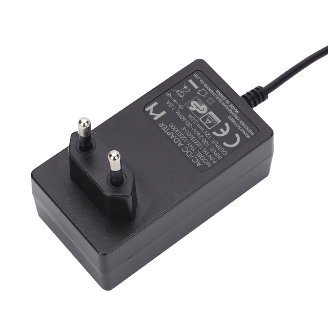 Network Creative Speaker L-shaped Cable 4.0mm X 1.7mm Tip Aus 12V3A Wall Plug AC DC Adaptor 12V 3000mA White