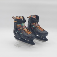 Cool Black Patins à glace réglables Chaussures Figureice Flashing Roller Skate Collection