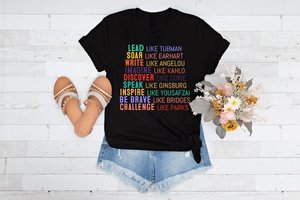 T-Shirt da Donna con Icone Femministe, Vestibilità Regolare, 100% Cotone, Collo Tondo, Casual, per Tutte le Stagioni, Design con Stampa di Lettere - Product Image 3