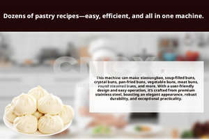 Máquina Automática para Hacer Momos de <span class=keywords><strong>Acero</strong></span> <span class=keywords><strong>Inoxidable</strong></span> Comercial para Uso en Restaurantes, 3000 Piezas/h - Product Image 4