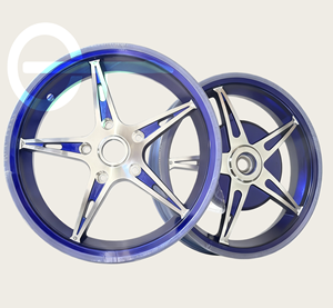 Cerchi in Alluminio Lavorati al CNC per <span class=keywords><strong>Vespa</strong></span> - 12*3.0J Anteriore/Posteriore Leggeri Personalizzati Resistenti al Clima Tropicale - Product Image 6