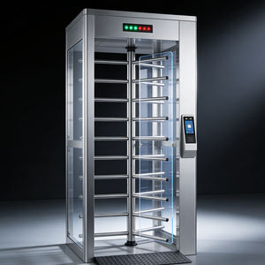 Tourniquet automatique à double/simple passage, pleine hauteur, étanche, de haute qualité, pour gymnases et immeubles de bureaux - Product Image 3