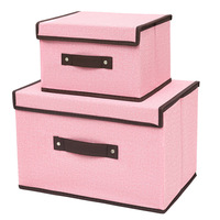 Boîte de rangement pliable écologique de haute qualité en non-tissé, nouvelle boîte de rangement rectangulaire pour la maison, avec poignée pour le rangement des vêtements, utilisation domestique