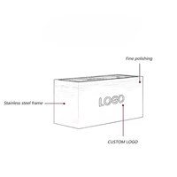 Macetas Rectangulares y Circulares de Acero Inoxidable de Lujo, Impermeables para Interiores/Exteriores, Formas y Tamaños Personalizables, Venta al Por Mayor