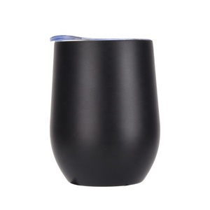 Stemless vino bicchiere in acciaio inox Sippy tazze 12oz doppia parete di vuoto Bevande Al <span class=keywords><strong>Caffè</strong></span> Champagne Cocktail di <span class=keywords><strong>vetro</strong></span> - Product Image 5