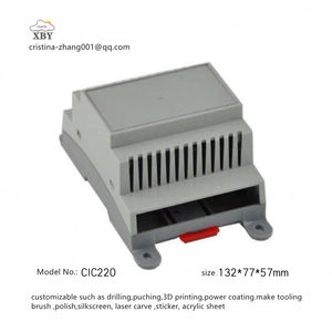 Caja eléctrica de riel <span class=keywords><strong>Din</strong></span>, carcasa de plástico ABS/PCS, fuente de alimentación, medición, Control Iot, carcasa de plástico, 132*77*57mm CIC220 - Product Image 2