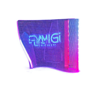 Lampe de table incurvée moderne RGB E27 LED à commande tactile, corps en plastique multicolore pour chambre, bureau, jeux, éclairage d'ambiance - Product Image 1