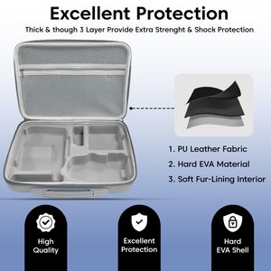 Estuche Rígido de Transporte <span class=keywords><strong>DJI</strong></span> EVA para Dron <span class=keywords><strong>DJI</strong></span> <span class=keywords><strong>Mini</strong></span> 4 Pro, Control Remoto RC 2, Baterías, Cargador y Accesorios - Product Image 5