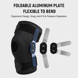 Genouillère professionnelle avec plaques en aluminium pliables et coussinets antichoc SCR, solutions de personnalisation directes d'usine - Product Image 4