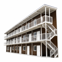 Maison conteneur modulaire préfabriquée à plusieurs étages empilable pour usage résidentiel et commercial