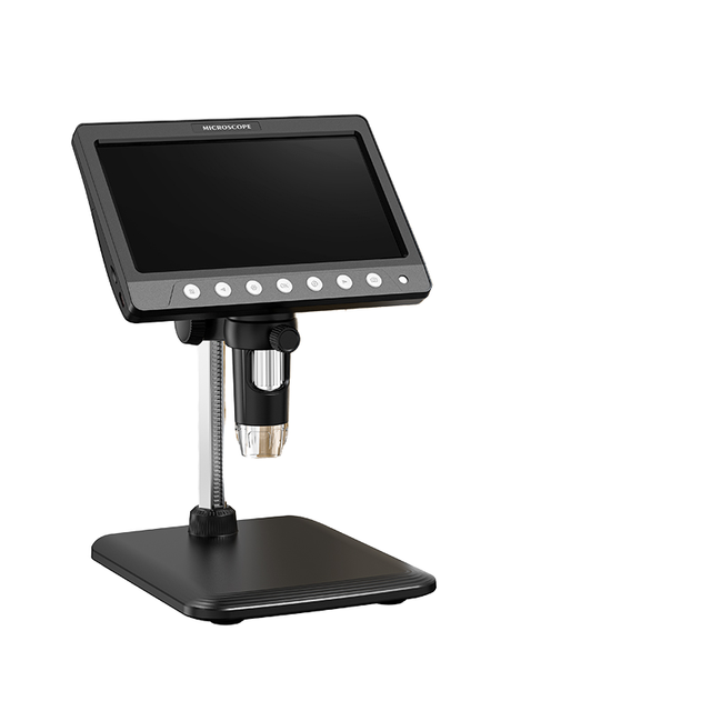 4.3 Inch Coin Mini Microscope 1000X Digital with 1080P USB Adjustable LED Lights 1200T Electronic Microscope