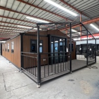 Vente Flash : Maison Conteneur Modulaire Pliable de Luxe Préfabriquée Extensible, Couleurs Personnalisables, pour Usage Extérieur