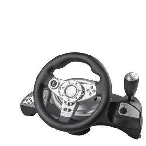 FT38D6 driving game steering wheel PS2/PC D-INPUT/X-INPUT PC work STEAM Vibration pc Game car racing Steering Wheel game