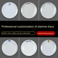 Assiette en mélamine jetable pour restaurant de restauration rapide, pour servir du poisson, du riz frit, du barbecue, des en-cas