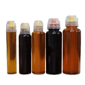 厂家批发130克200克250克380克450克500克塑料蜂蜜瓶带硅胶阀瓣