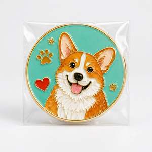 Llavero de esmalte cloisonné con retrato personalizado de mascota, imán conmemorativo personalizado para perro o gato, recuerdo hecho a mano - Product Image 2